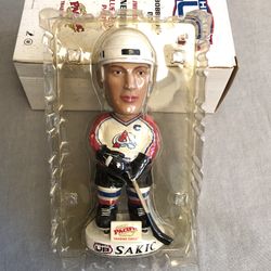 NEW*👉🏻2002 Pacific Heads Up Joe Sakic Colorado Avalanche NHL Bobble Head 1/1000 (Silver Lake)
