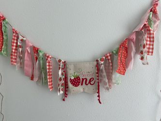 First bday banners, cake Smash, Highchair Banners