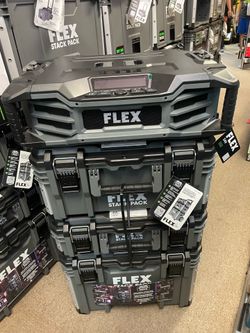 FLEX STACK PACK Storage System 4 Piece ( includes stack pack radio )  $628.