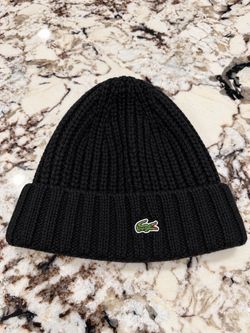 Lacoste Knit Brushed Wool Beanie