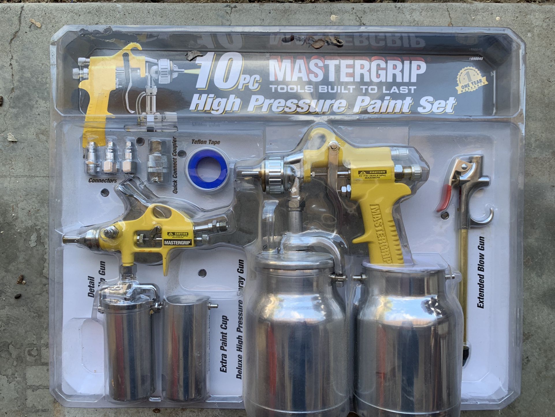 Master grip 10 Piece High Pressure Paint Set