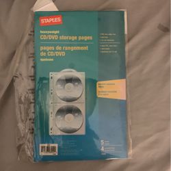 CD/DVD storage pages