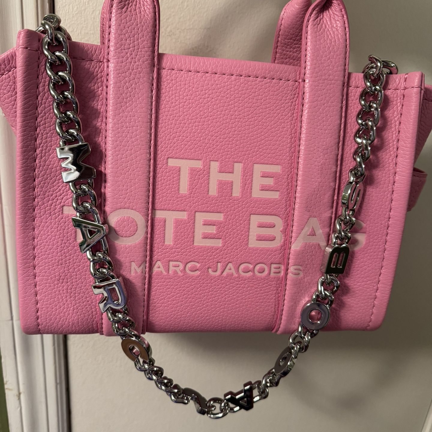 Marc Jacobs Pink Tote With Wallet And Chain