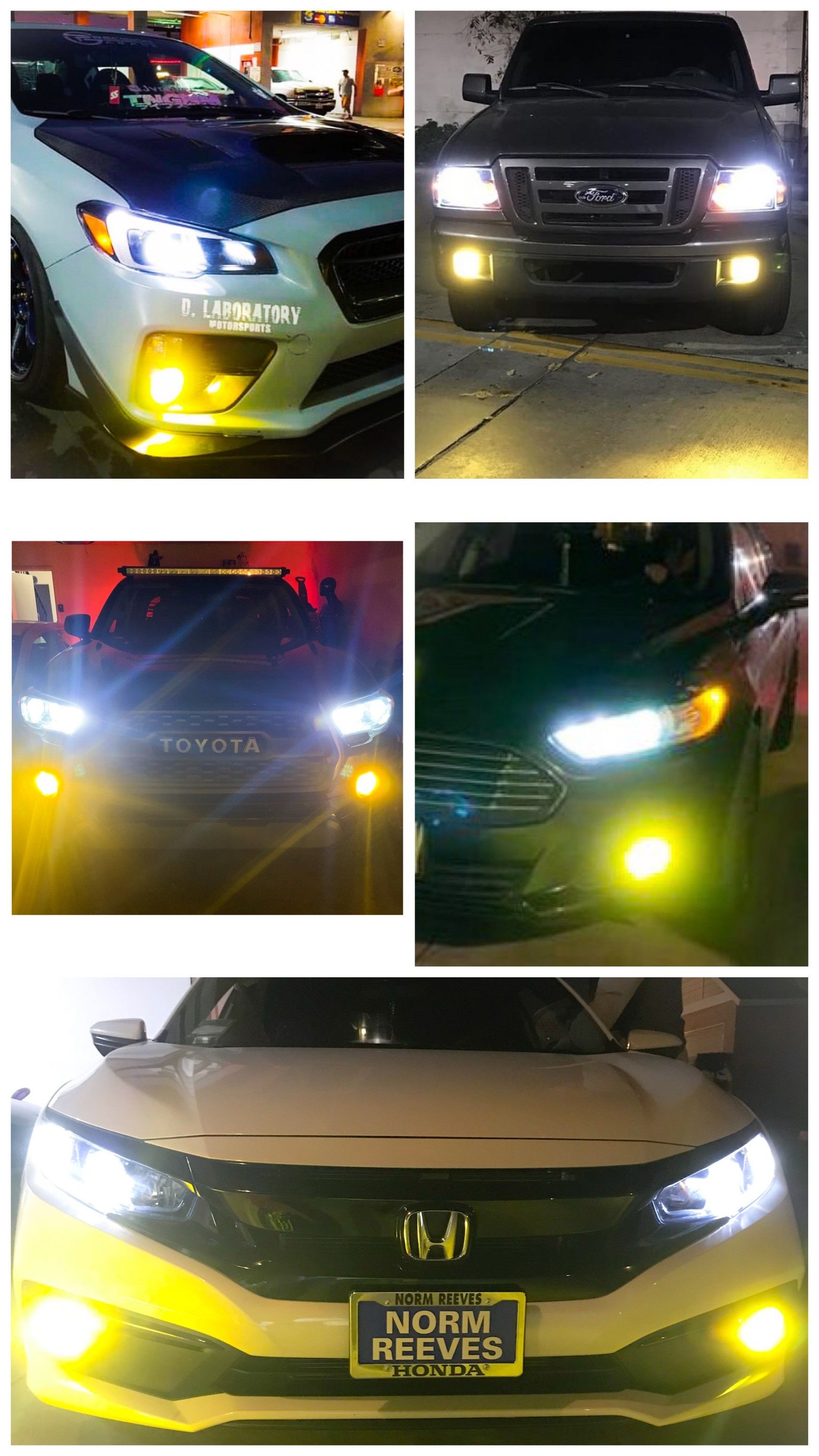 BRIGHTEST led headlights or fog lights starting at $25