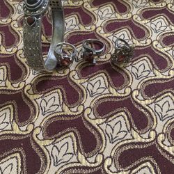 beautiful Set Of 925 Silver For Sale 