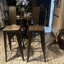 Farm House Metal Barstools