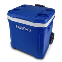 Igloo Latitude 60 Quart Roller Cooler Blue