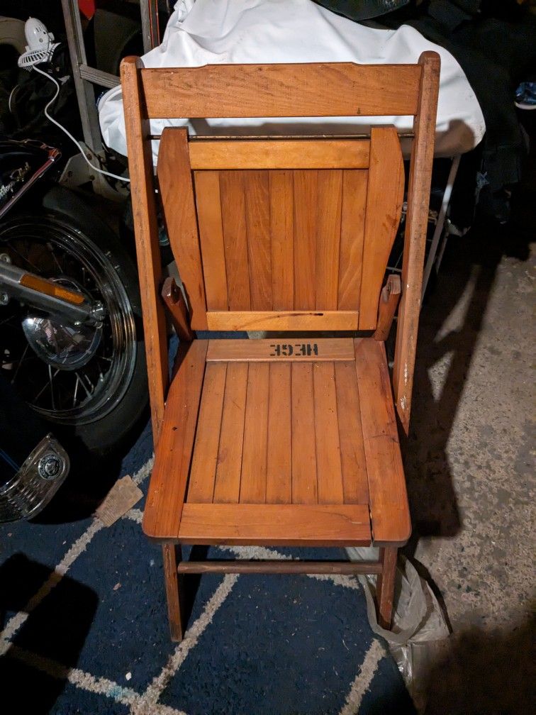 Mid Century Folding Chair 