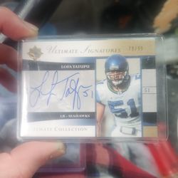 Signed Lofa Tatupu Card