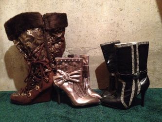 Apple Bottom & Baby Phat high-heel boots