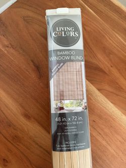 NEW Bamboo Window Blind 48x72 – Still in Box