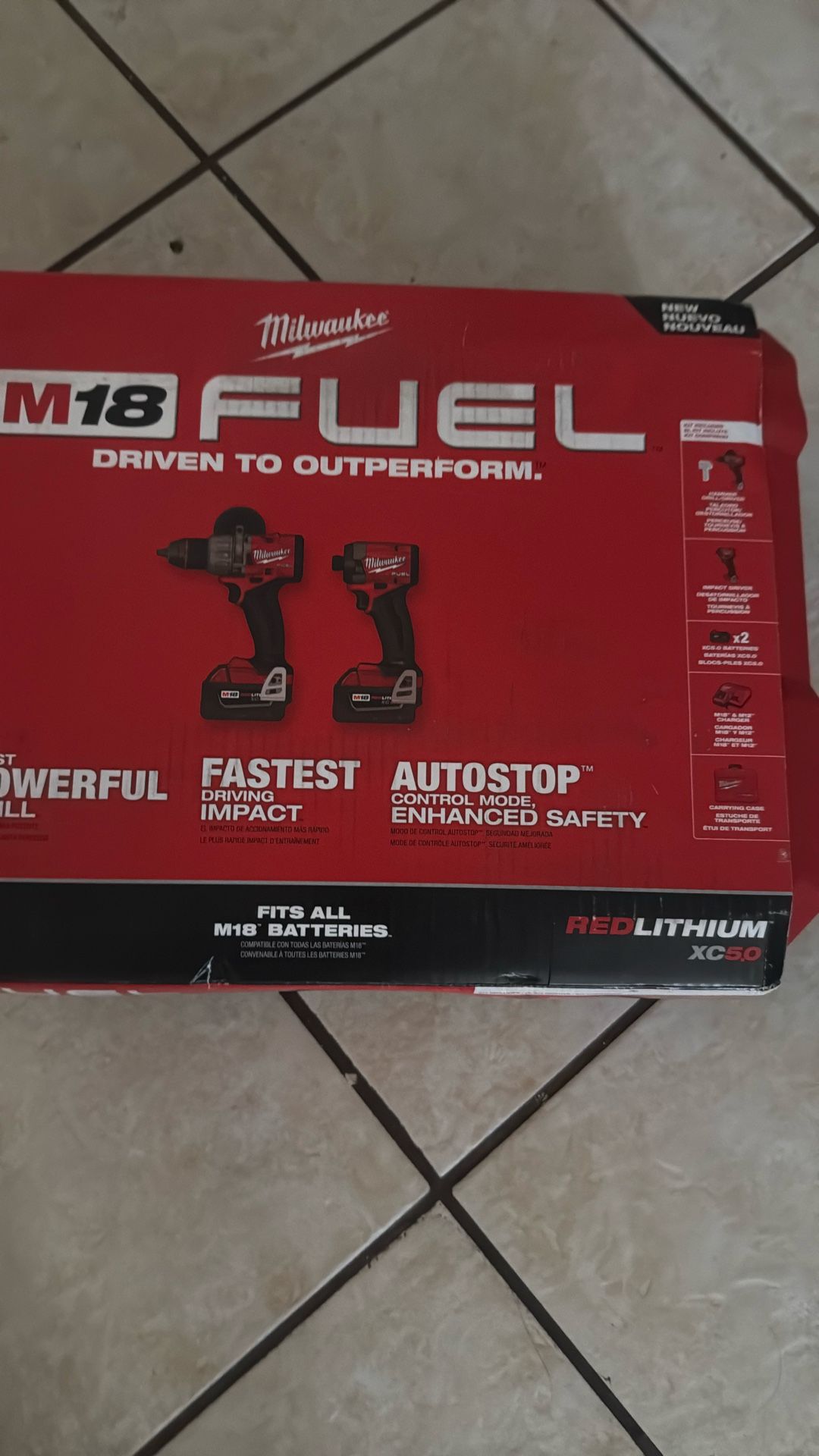New! M18 FUEL 18V Lithium-Ion Brushless Cordless Hammer Drill and Impact Driver Combo Kit (2-Tool) with 2 Batteries
