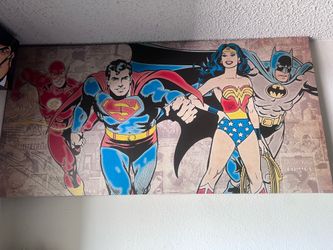 DC Comics Canvas Wall Art 48x24