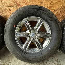 18” OEM chrome F-150 Wheels/Tires 