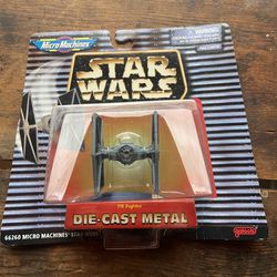 1996 Galoob Micro Machines Star Wars Tie Fighter Die Cast Metal - NEW open Box
