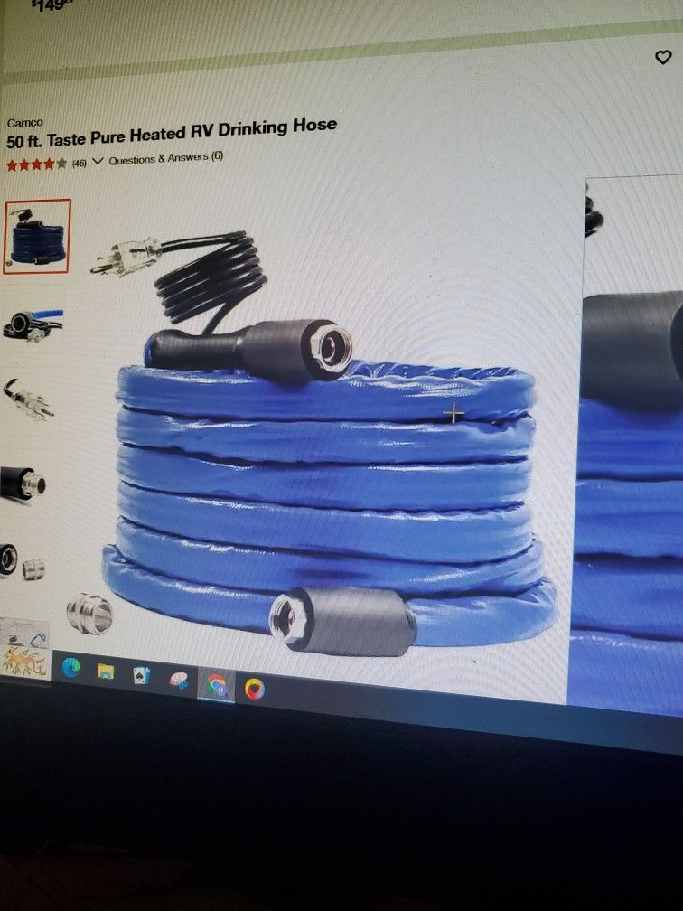 Camco 50 Ft Heated RV Drinking Hose. NEW