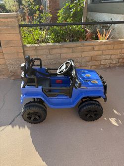 Kids Electric Ride-On Jeep Blue