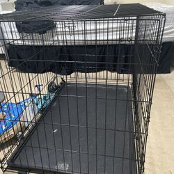 Dog Crate And Accessories