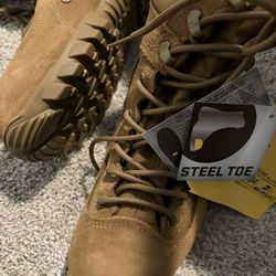 Belleville 533 ST Military Combat Boots Steel Toe Navy Certified Size 9R Made USA