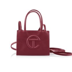 mini oxyblood telfar bag