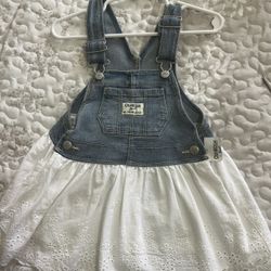 New OshKosh Overall Skirt Size 18 Months 