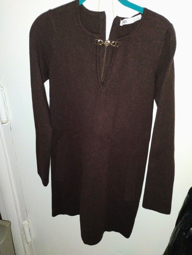 Zara Size S Brown Dress Pickup Only Cash 