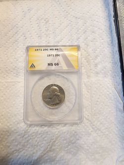 1971 washington quarter ms66 anacs