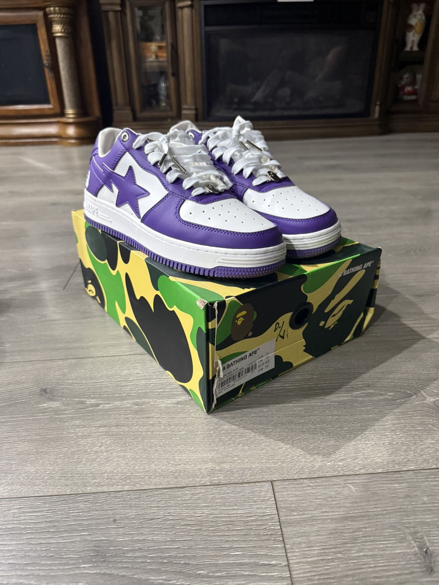 Purple Bapesta Size 11