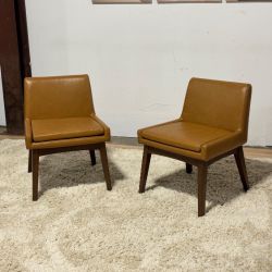 Chantel Leather Dining Chair - Toscana Tan