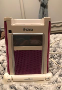 IHome alarm clock & charger Pink color