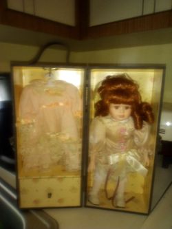 1950 Collectable doll in chest