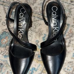 Calvin Klein Heels / Black/ 7-1/2 (New)