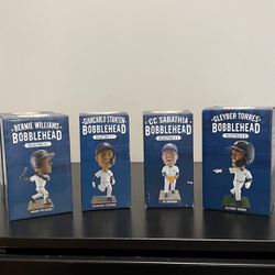 SGA Complete Set Of 4 Yankee Bobbleheads 