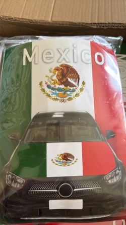 Mexico Flag Hood Cover