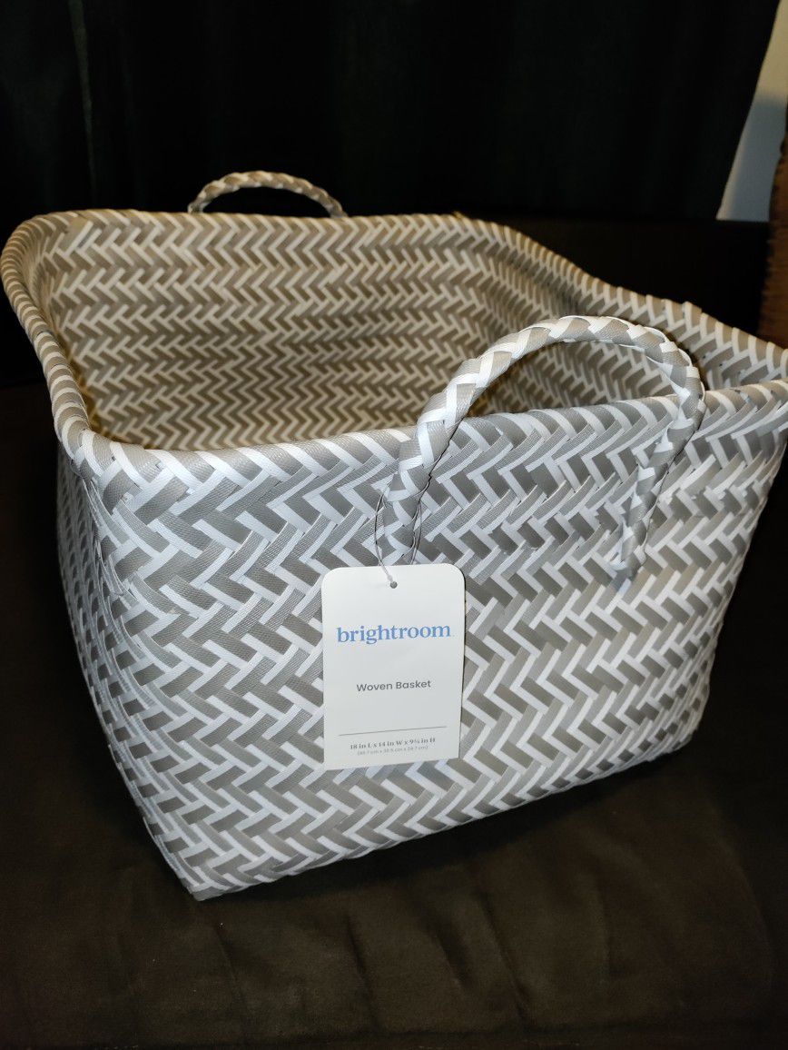 Woven Basket! BrightRoom Brand! Brand New W/ Tag!