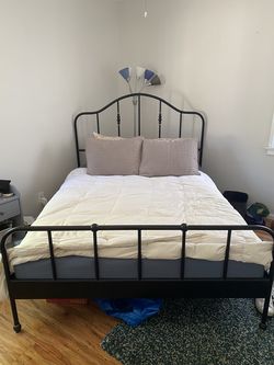 IKEA Queen-Size Black Bed Frame