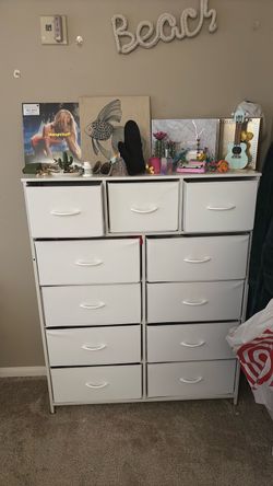White dresser