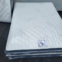 Brand New Queen Size Pillowtop Mattress Included Box Spring Free Delivery 