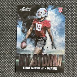 2024 Panini Absolute #BS-MHJ MARVIN HARRISON JR. By Storm Rookie Card RC Insert