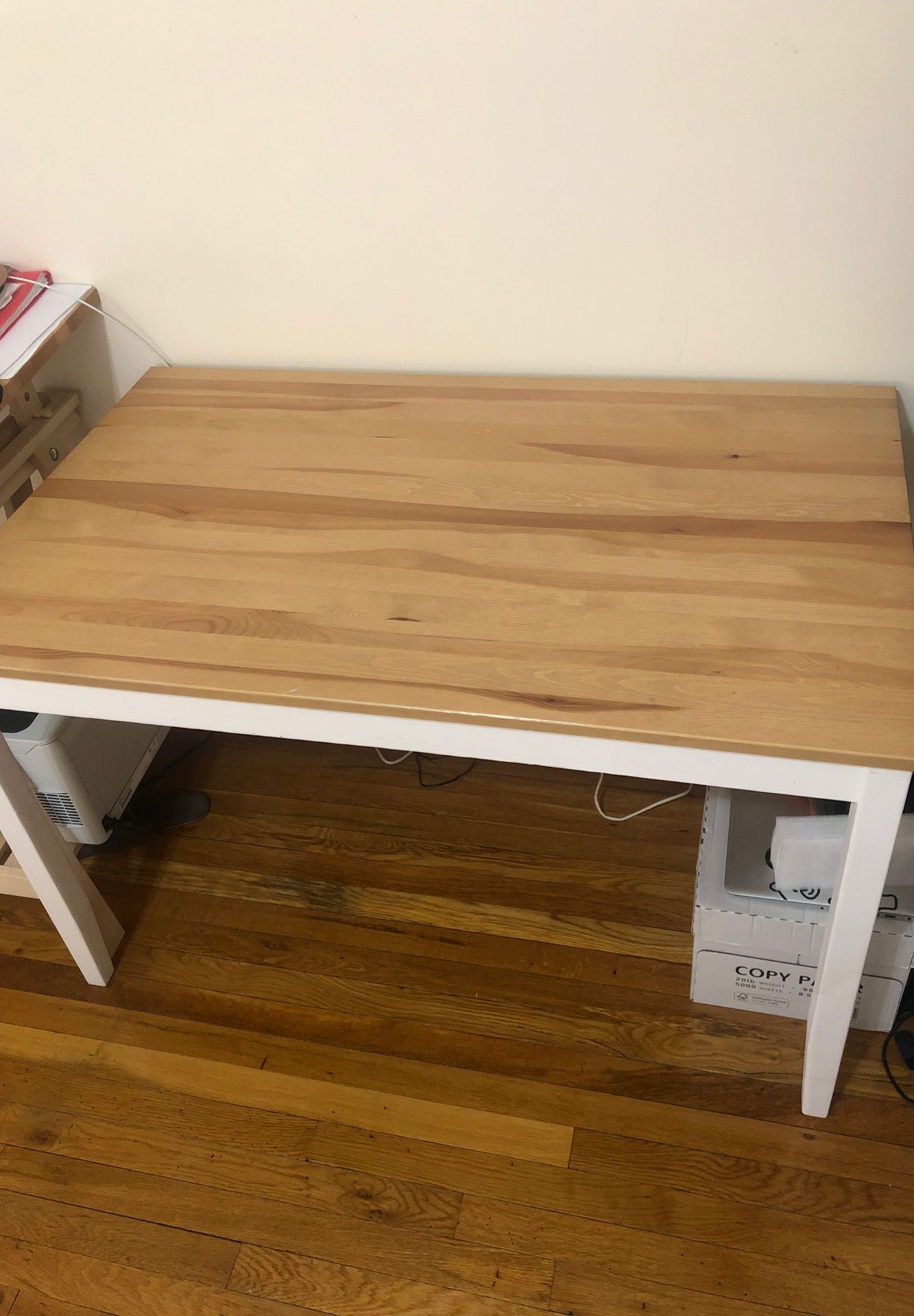 A simple desk.