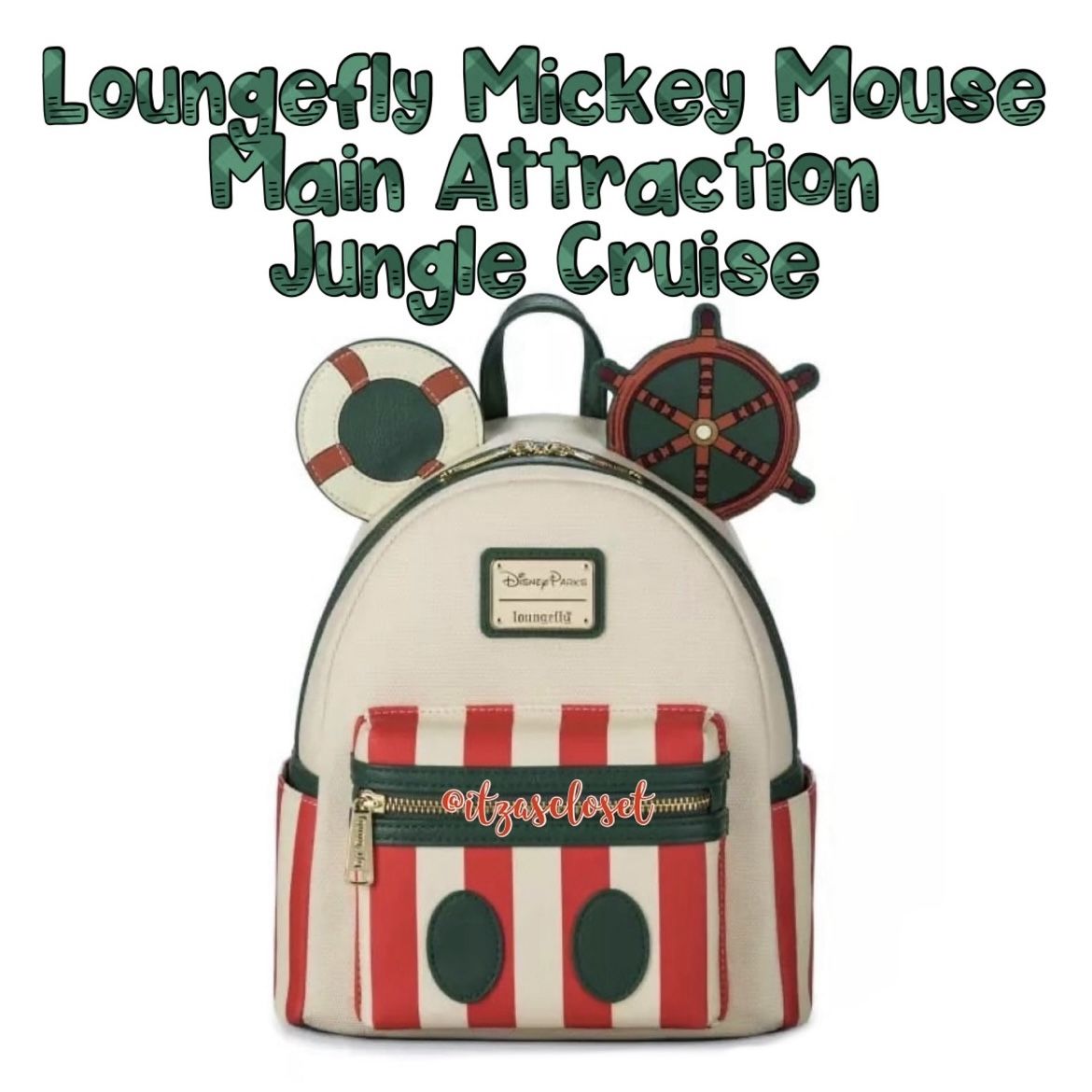 Mickey Mouse: The Main Attraction Loungefly Mini Backpack Jungle Cruise s-l400.jpg main image 3