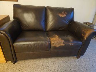 Free Leather loveseat