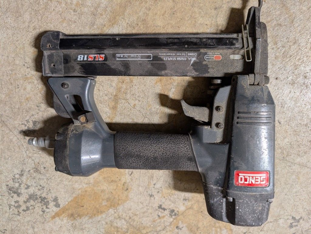Senco pneumatic finish stapler.