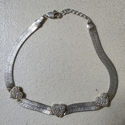 Bracelet With 3 Heart Charms