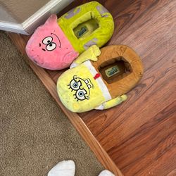 spongebob and patrick slippers 