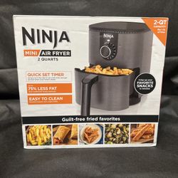Ninja AF080 Mini Air Fryer 2Q Capacity Compact Nonstik Black