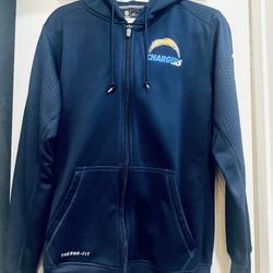 Nike Therma Fit Full Zip Hoddie - NFL Chargers Size S