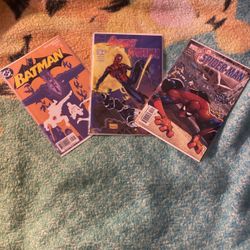 Spider-man,batman comics 