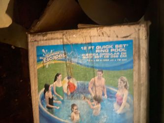 Never used above ground 12’ round pool