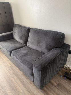 Navy blue sofa